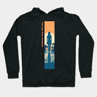 get that sunshine, swimming pool lifestyle v7 Hoodie